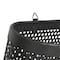 18" Black Metal Industrial Magazine Rack Holder
